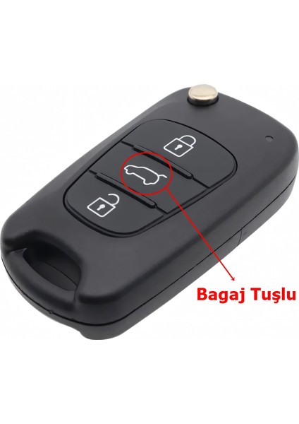 Hyundai Accent I20 I30 IX35 Uyumlu Anahtar Kabı Kumanda Kabı Oto Anahtarlık Vidalı Logolu