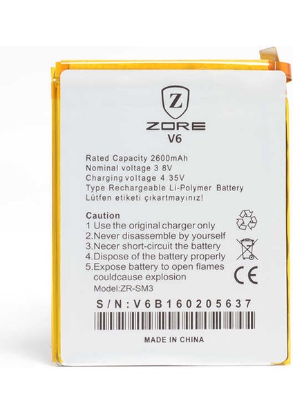 Casper Via V6 Zore Quality Batarya