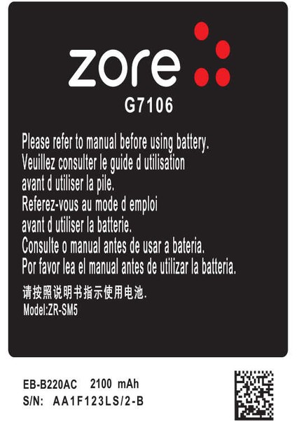 Galaxy Grand 2 G7106 Zore Quality Batarya