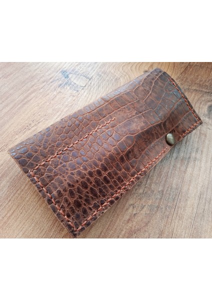 Gerçek Deri Tamamen El Emeği Özel Kalemleriniz Için Kalemlik Kalemkutu 8 x 18 cm 15T2