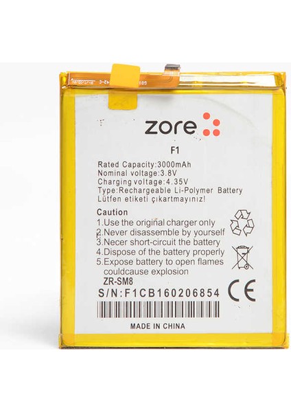 Casper Via F1 Zore Quality Batarya