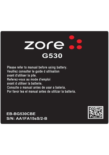 Galaxy Grand Prime G530 Zore Quality Batarya