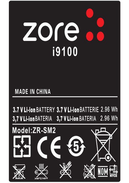 Galaxy S2 Zore Quality Batarya
