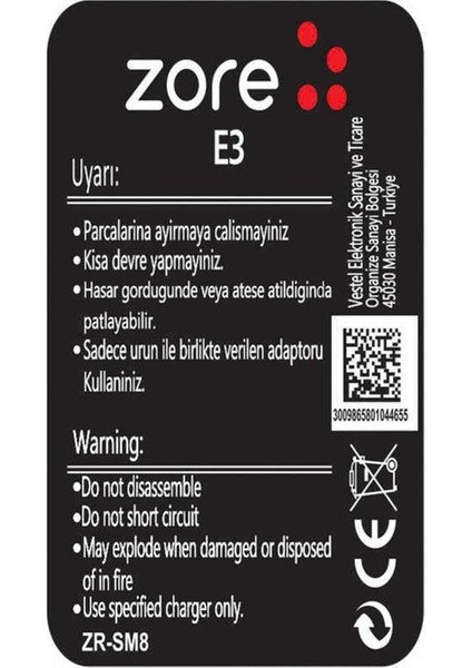 General Mobile Discovery E3 Zore Quality Batarya