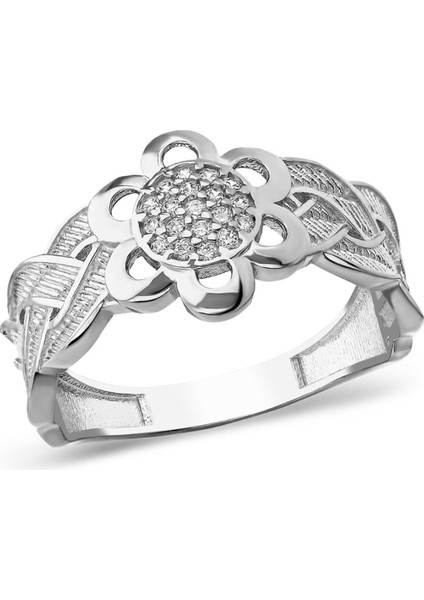 Çiçek Detaylı Örgülü Yüzük fiyatları