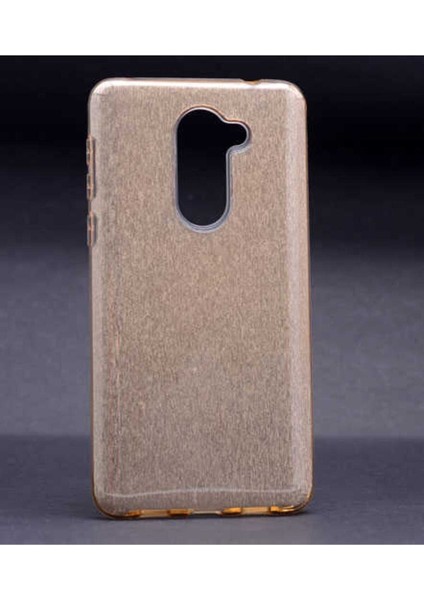 Huawei Gr5 2017 Honor 6x Uyumlu Kılıf Zore Shining Silikon, Gold