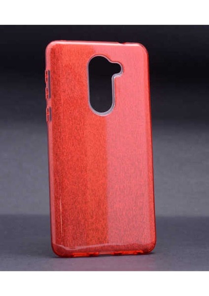 Huawei Gr5 2017 Honor 6x Uyumlu Kılıf Zore Shining Silikon, Kırmızı