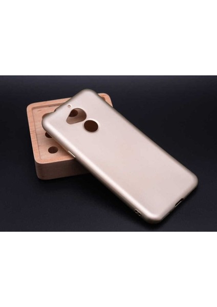 General Mobile 8 Uyumlu Kılıf Zore Premier Silikon Kapak, Gold