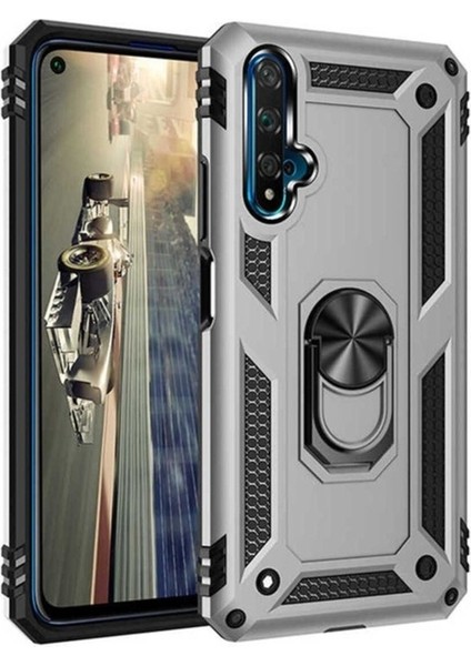 Huawei Honor 20 Uyumlu Kılıf Zore Vega Kapak, Gri