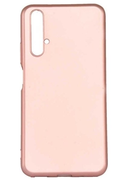 Huawei Honor 20 Uyumlu Kılıf Zore Premier Silikon Kapak, Rose Gold