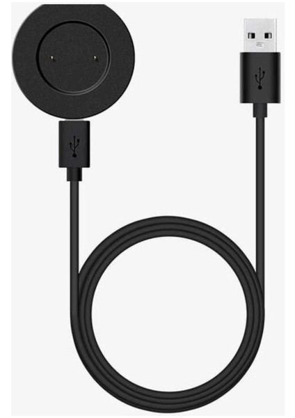 Huawei Gt2 46MM Uyumlu Zore USB Şarj Kablosu, Siyah