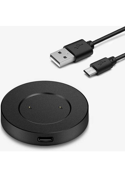 Huawei Gt2 46MM Uyumlu Zore USB Şarj Kablosu, Siyah modelleri