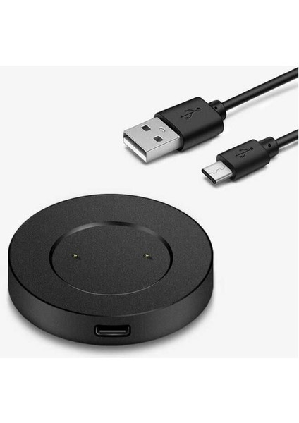 Huawei Gt2 46MM Uyumlu Zore USB Şarj Kablosu, Siyah indirimleri