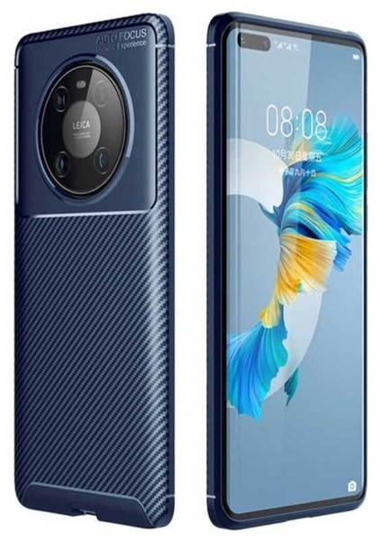 Huawei Mate 40 Pro Uyumlu Kılıf Zore Negro Silikon Kapak, Lacivert