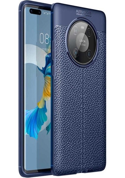 Huawei Mate 40 Pro Uyumlu Kılıf Zore Niss Silikon Kapak, Lacivert