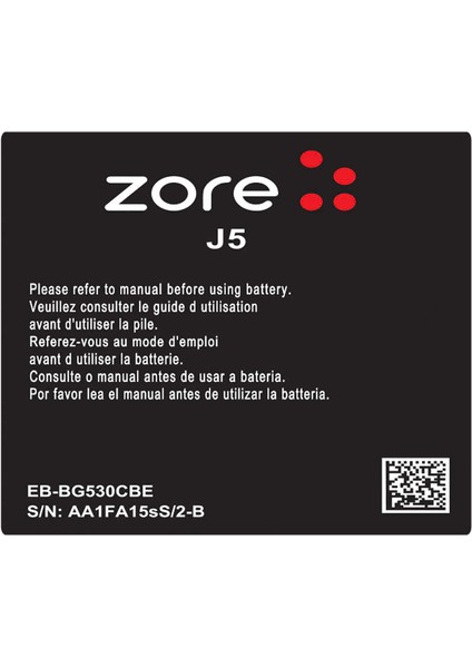 Galaxy J5 2600 Mah Zore Quality Batarya
