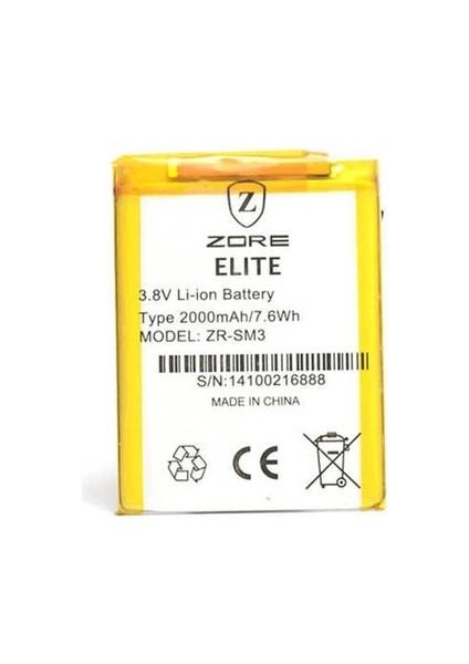 General Mobile Discovery Elite E7 Uyumlu Zore Tam Orjinal Batarya