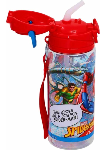Lisanslı Pipetli Plastik Matara 500 ml Kırmızı (OTTO-42532) fiyatları