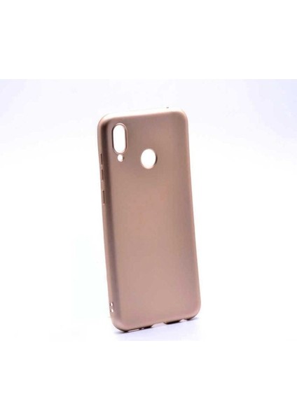 Huawei Honor Play Uyumlu Kılıf Zore Premier Silikon Kapak, Gold