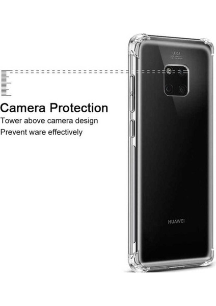 Huawei Mate 20 Pro Uyumlu Kılıf Zore Nitro Anti Shock Silikon