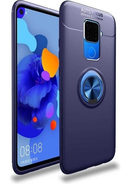 Huawei Mate 30 Lite Uyumlu Kılıf Zore Ravel Silikon Kapak, Mavi