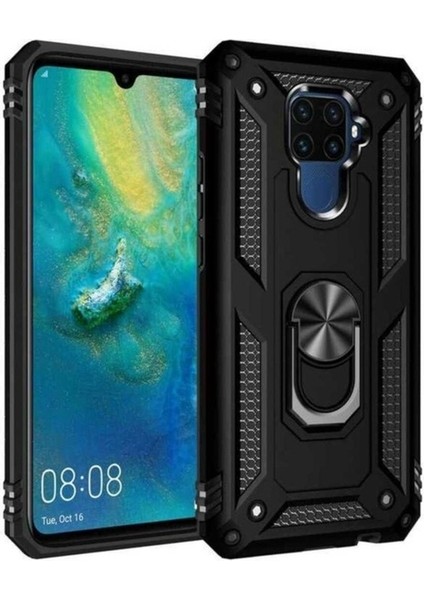 Huawei Mate 30 Lite Uyumlu Kılıf Zore Vega Kapak, Siyah