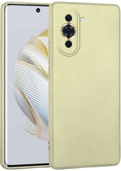 Huawei Nova 10 Uyumlu Kılıf Zore Premier Silikon Kapak, Gold