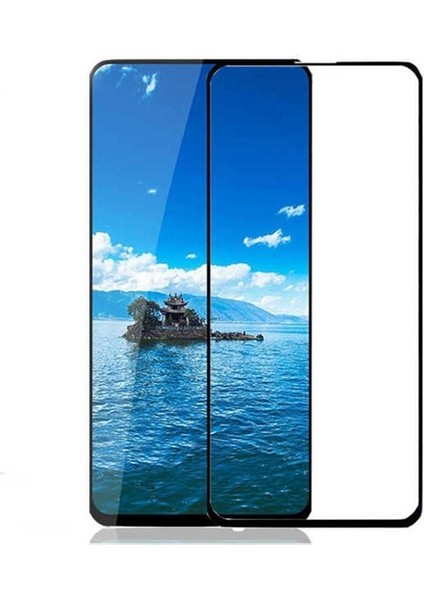 Huawei P Smart Pro 2019 Uyumlu Zore Kenarları Kırılmaya Dayanıklı Cam Ekran Koruyucu
