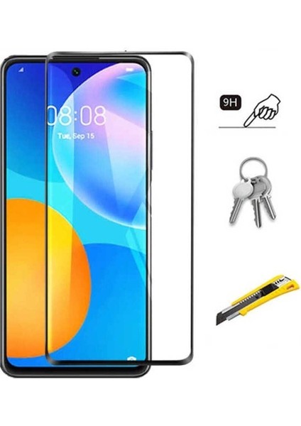 Huawei P Smart 2021 Uyumlu Zore Kenarları Kırılmaya Dayanıklı Cam Ekran Koruyucu fiyatları