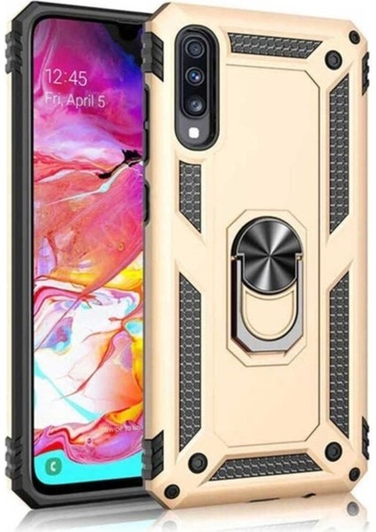 Huawei P Smart Pro 2019 Uyumlu Kılıf Zore Vega Kapak, Gold