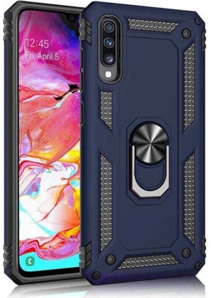 Huawei P Smart Pro 2019 Uyumlu Kılıf Zore Vega Kapak, Mavi