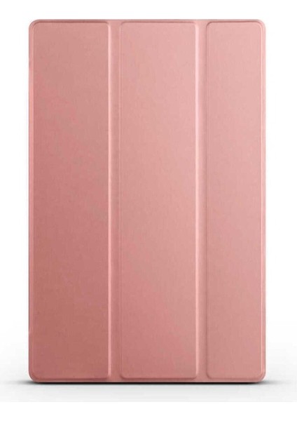 Huawei Matepad Se 10.4 Uyumlu Zore Smart Cover Standlı 1-1 Kılıf, Rose Gold