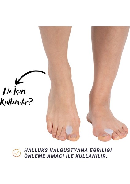 Silikon Parmak Arası Makara Halluks Walgus Yüksek Kalite