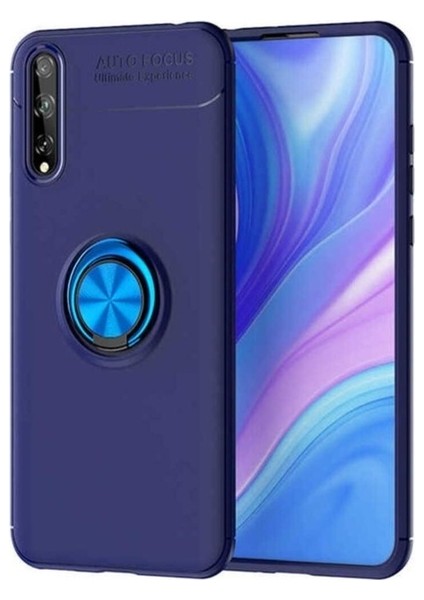 Huawei P Smart S (Y8P) Uyumlu Kılıf Zore Ravel Silikon Kapak, Mavi