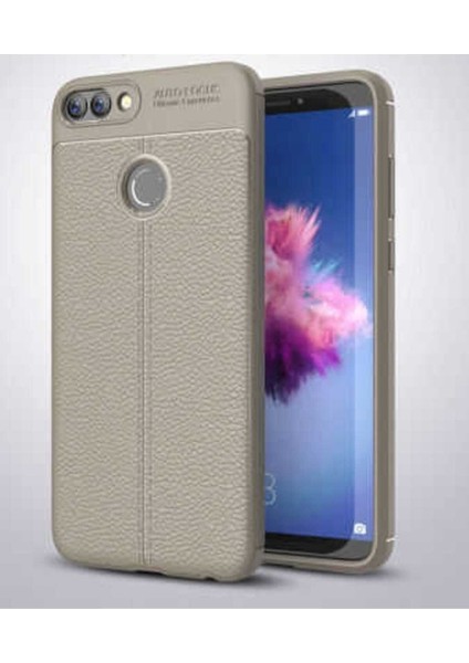 Huawei P Smart Uyumlu Kılıf Zore Niss Silikon Kapak, Gri