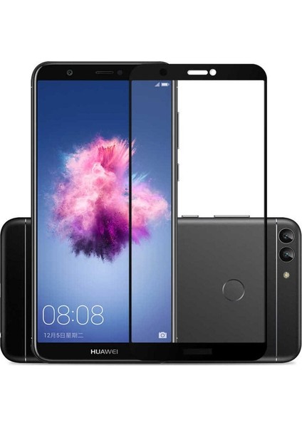 Huawei P Smart Uyumlu Zore Kenarları Kırılmaya Dayanıklı Cam Ekran Koruyucu