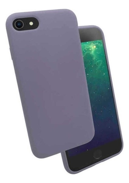 Apple iPhone Se 2020 Uyumlu Kılıf Zore Silk Silikon, Lila