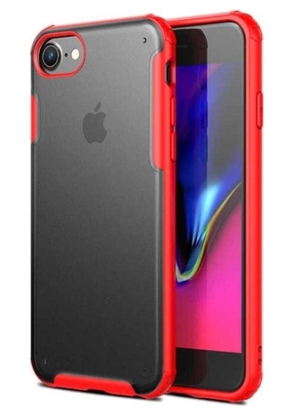 Apple iPhone Se 2020 Uyumlu Kılıf Zore Volks Kapak, Kırmızı