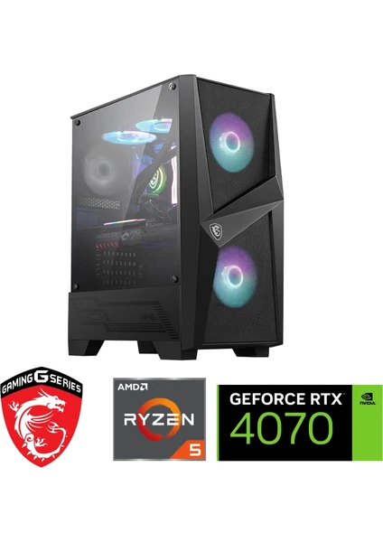 RTX4070 12GB - Gaming Pc Ddr5 - Ryzen 5 7500F - 32GB Ddr5 Ram - 1 Tb M.2 SSD - Sıvı Sogutmalı