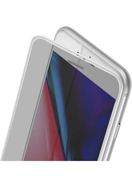 Apple iPhone Se 2022 Uyumlu Zore Anti-Dust Privacy Temperli Ekran Koruyucu, Beyaz