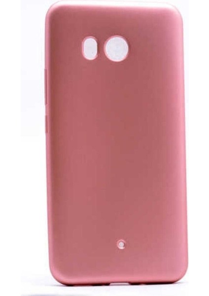 Htc U11 Uyumlu Kılıf Zore Premier Silikon Kapak, Rose Gold