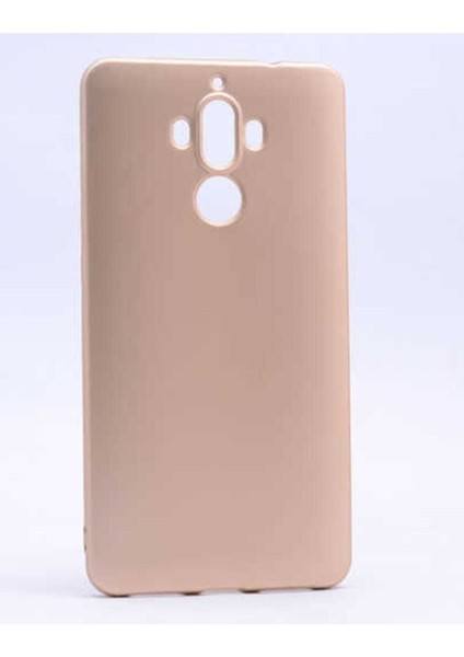 Huawei Mate 9 Uyumlu Kılıf Zore Premier Silikon Kapak, Gold