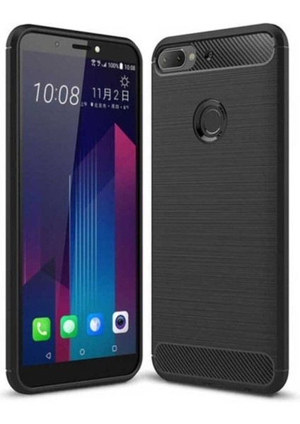 Htc Desire 12 Plus Uyumlu Kılıf Zore Room Silikon Kapak, Siyah