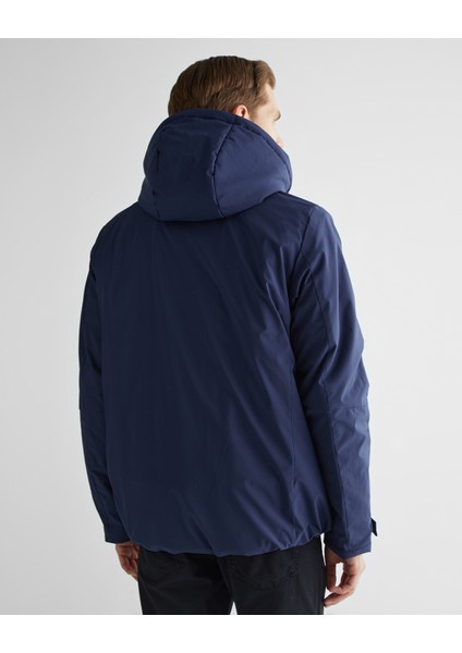 Erkek Lacivert Kapüşonlu Logolu Mont 7123301T.410 fiyatları