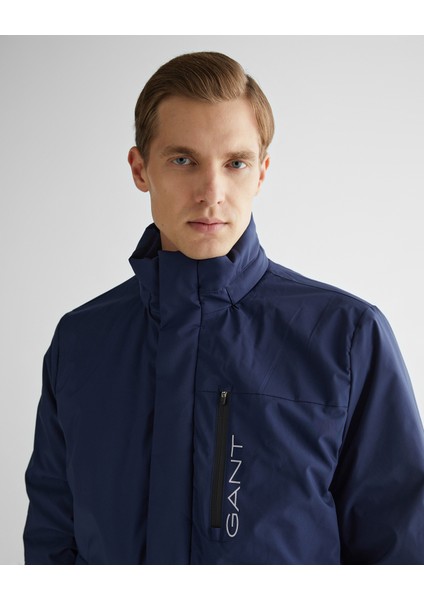 Erkek Lacivert Kapüşonlu Logolu Mont 7123301T.410 fırsatları