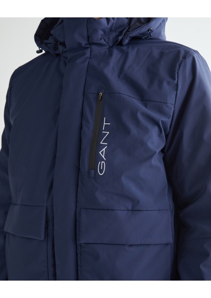 Erkek Lacivert Kapüşonlu Logolu Mont 7123301T.410 indirimleri