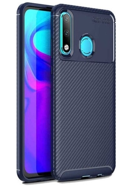 Huawei P30 Lite Uyumlu Kılıf Zore Negro Silikon Kapak, Lacivert