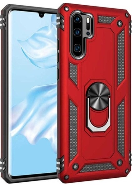 Huawei P30 Pro Uyumlu Kılıf Zore Vega Kapak, Kırmızı