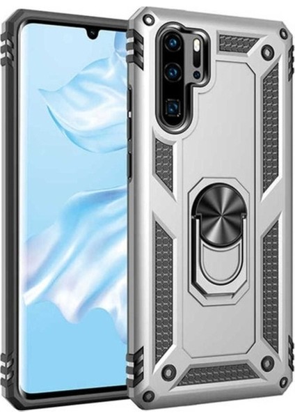 Huawei P30 Pro Uyumlu Kılıf Zore Vega Kapak, Gri