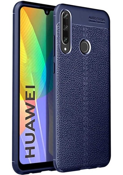 Huawei P40 Lite E Uyumlu Kılıf Zore Niss Silikon Kapak, Lacivert